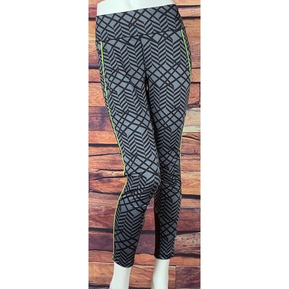 2(X)IST Women's L Patterned Leggings with Sheer Calf Panel - Picture 1 of 6